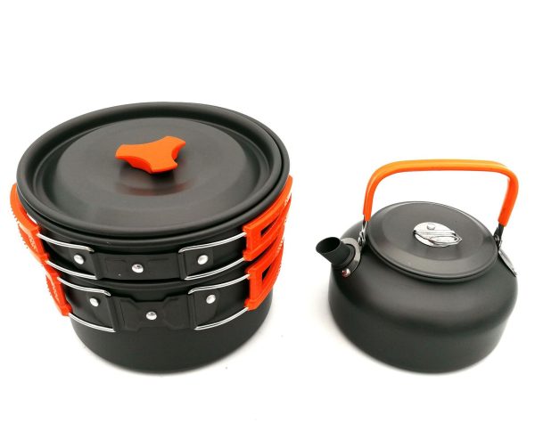 Outdoor Camping Cookware Travel Tableware Cutlery Utensils Hiking Picnic Camping Cookware Set - Image 4