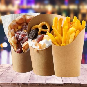 Disposable Paper Cup For Potato Chips