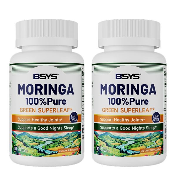 BSYS Moringa Capsules  Antioxidant & Anti-Inflammatory Support  Blood Sugar Health Aid  Cholesterol Balance Formula  Heart Wellness Support  Immune Boost & Natural Defense  Daily Superfood Suppl - Image 5